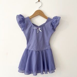EUROTARD EUC Periwinkle Flutter Sleeve Dance Leotard